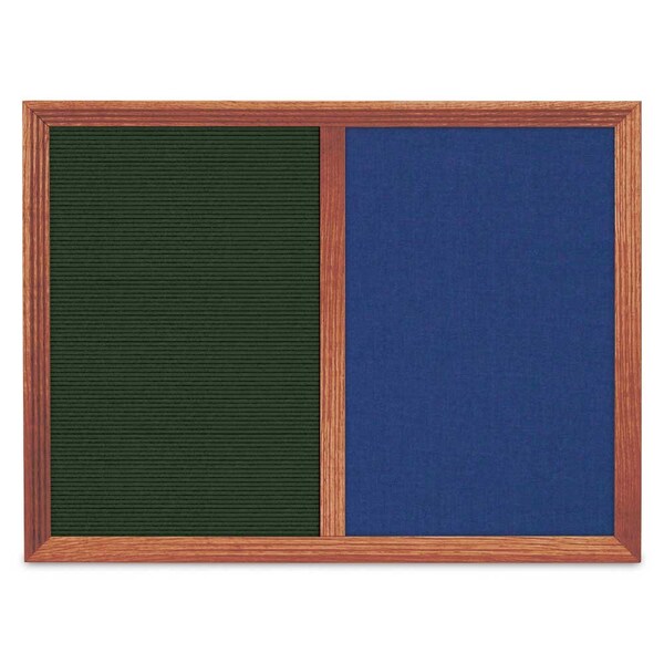 Enclosed Corkboard, 1 Door, 18"x24", 4" Fra